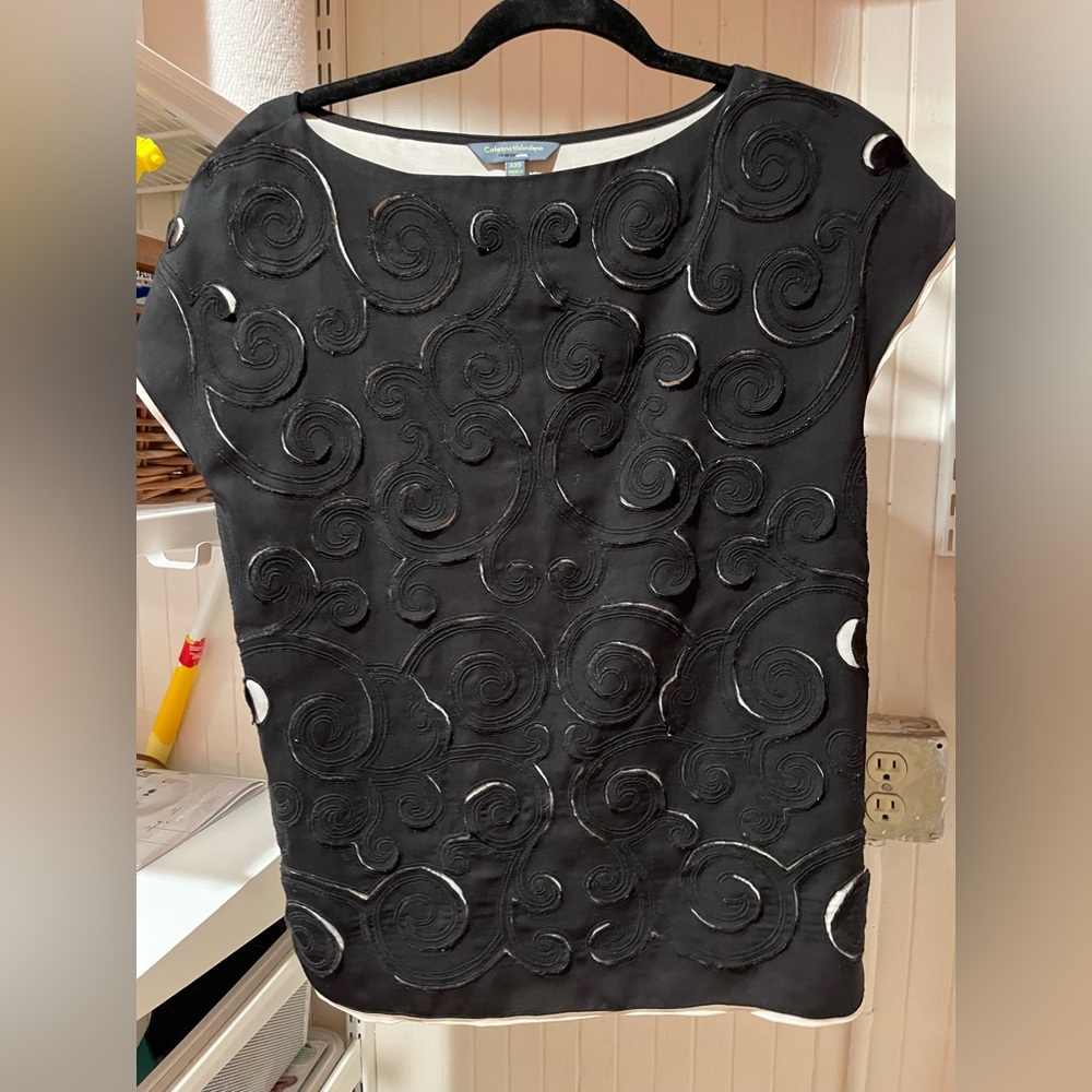 Cathrine Malandrino black sheath top